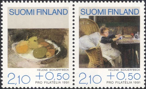 Finland 1991 Helene Schjerfbeck/Artist/Art/Painter/Paintings 2v set (n19580u)
