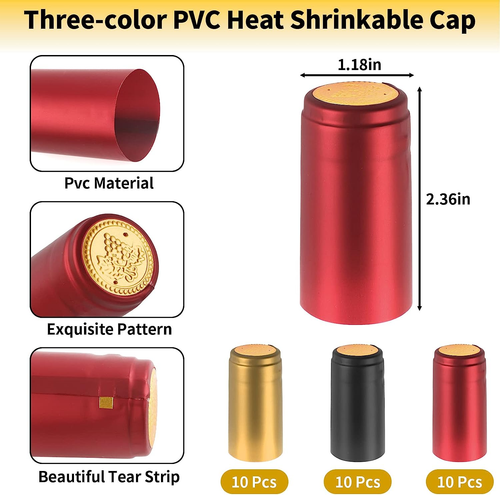 Wine Sealer for Wine Bottles - 60 Pcs Wine Bottle Resealer Kit for Cruise with P - Picture 3 of 12