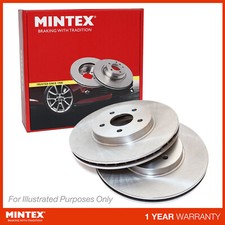 Mintex Rear Brake Discs 294mm Pair For Iveco Daily Citys 50C Natural Power