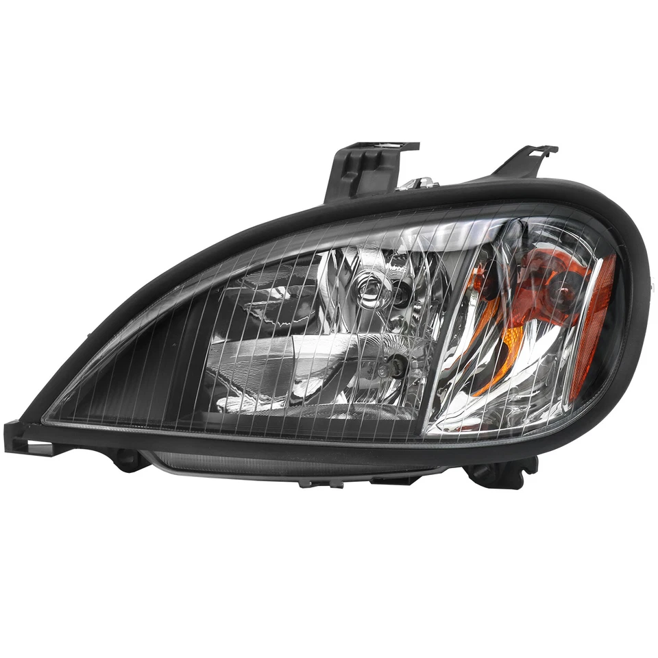 Par de faros faros con bombilla para carcasa negra Freightliner Columbia Foto 2 de 4