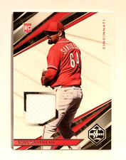 2022 Panini Chronicles Limited Swatches #LS-T Tony Santillan RC Rookie Reds