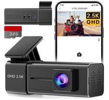 Dash Cam WiFi 2.5K 1440P Front Dash Camera for Cars Night Vision, Free 32G Card