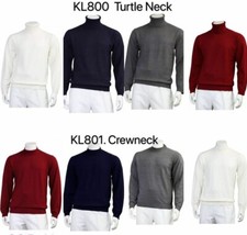 Men's Quality Long Sleeve Knitted Sweater Turtle Neck / Mock Neck Cotton Blend