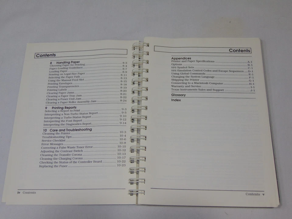 VINTAGE TEXAS INSTRUMENTS USER'S MANUAL-MICROLASER PLUS-TURBO-LASER PRINTERS  - Image 3 of 3