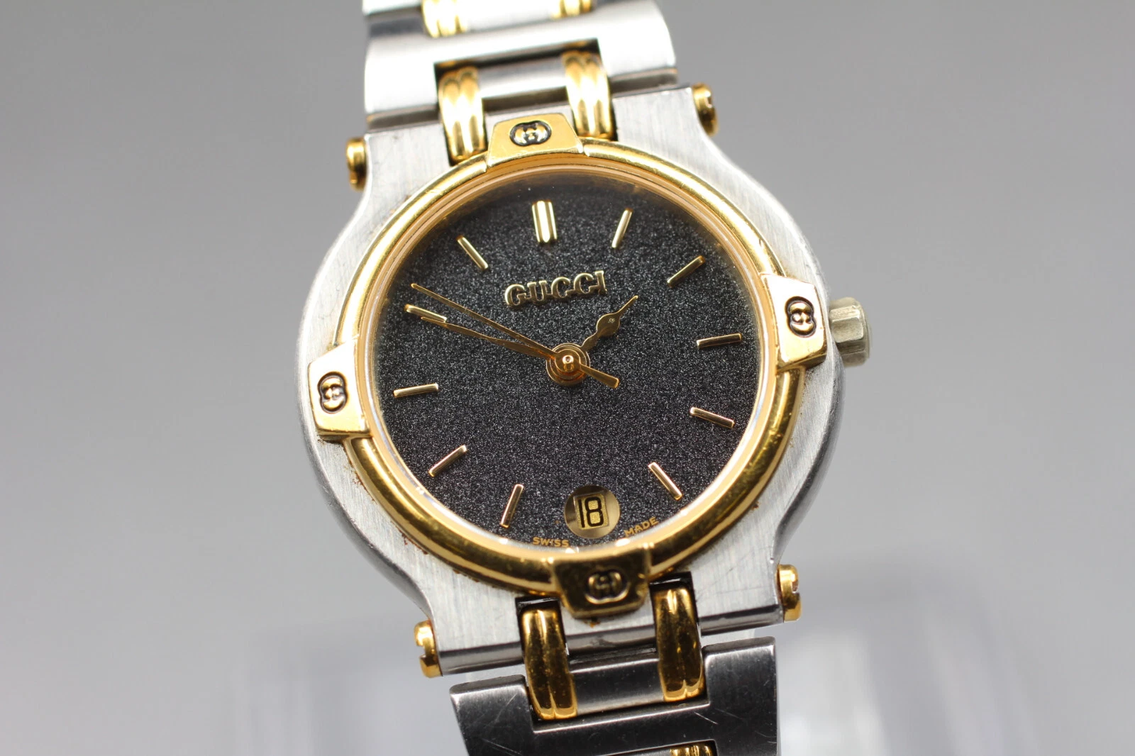 [Quasi Come Nuovo] Orologio Donna Gucci 9000L 25mm Quadrante Nero Data Quarzo dal GIAPPONE