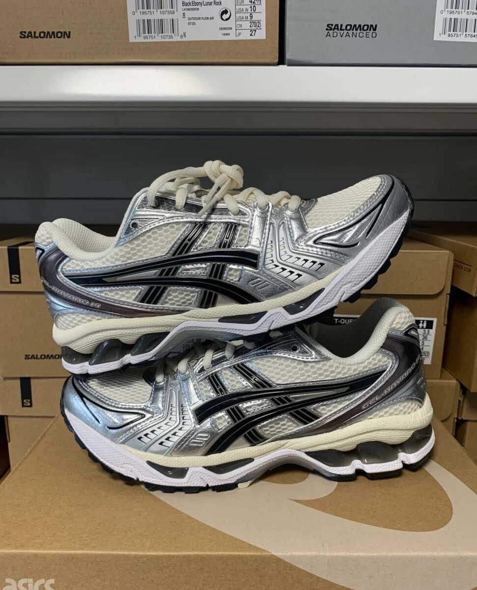 Asics Gel Kayano 14 Men's Cream Black (FREE SHIPPING, HALF Asics Gel Kayano 14 Men's Cream Black (FREE SHIPPING, HALF