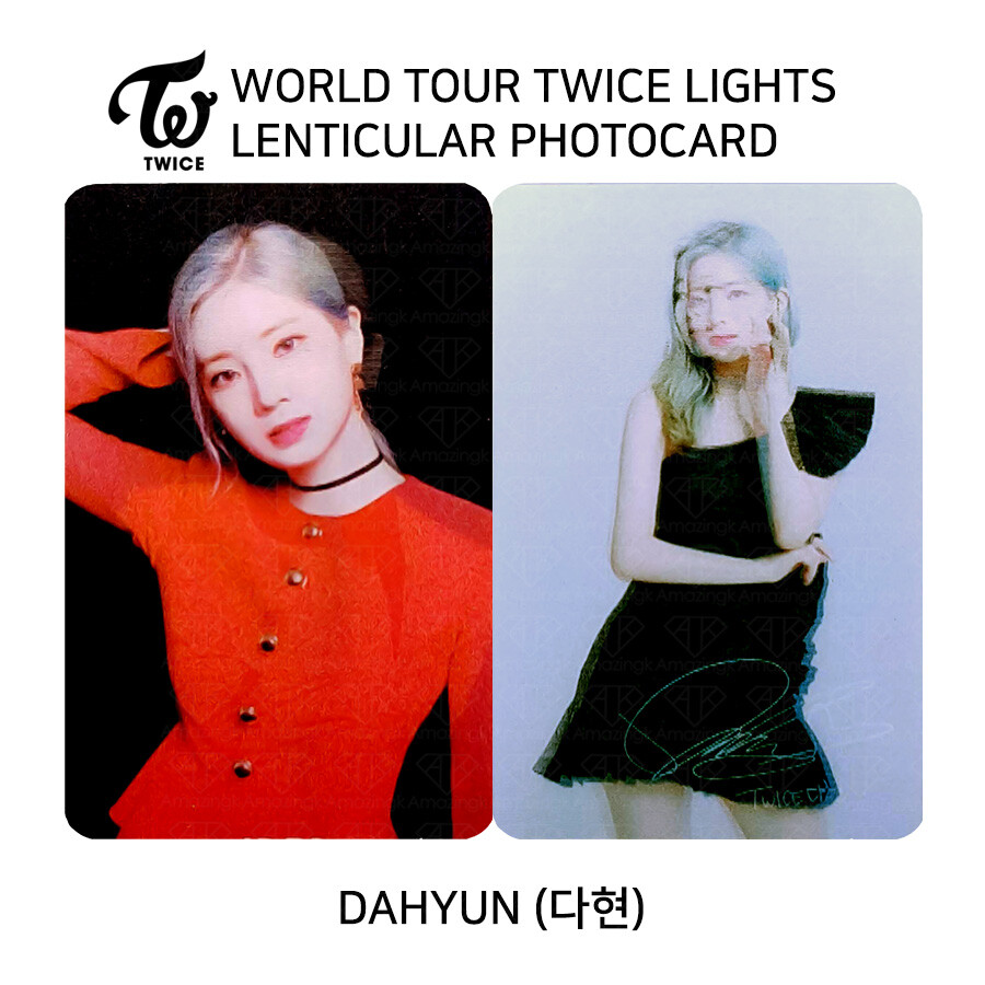 TWICE WORLD TOUR 2019 TWICE LIGHTS LENTICULAR PHOTOCARD MEMBER SET