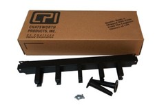 Chatsworth Horizontal Wire Management Panel for Vertical Cabling Section 1U BLK