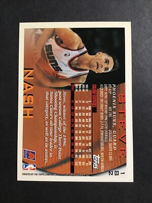 1996-97 Topps Basketball #182 Steve Nash RC ROOKIE - NM-MINT