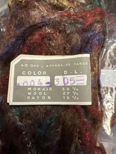 Reynolds Yarns “Multicolore” Mohair, Brown With Multicolor - Picture 2 of 3