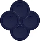 Blue 2 Cup round Storage Cover #7200-PC for Glass Bowls 4-Pack