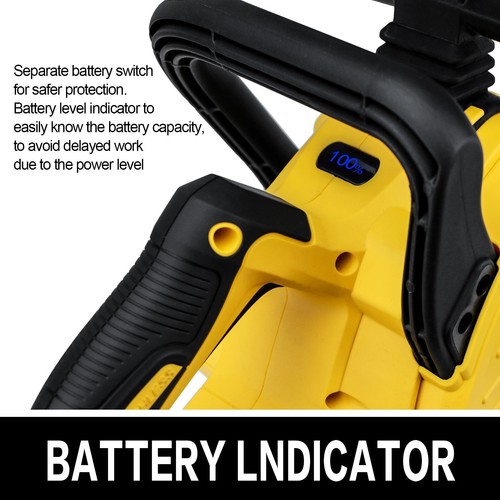 Fit DEWALT 20V MAX Battery Brushless 12 in. Compact Cordless Chainsaw w/2 chains - Picture 10 of 13