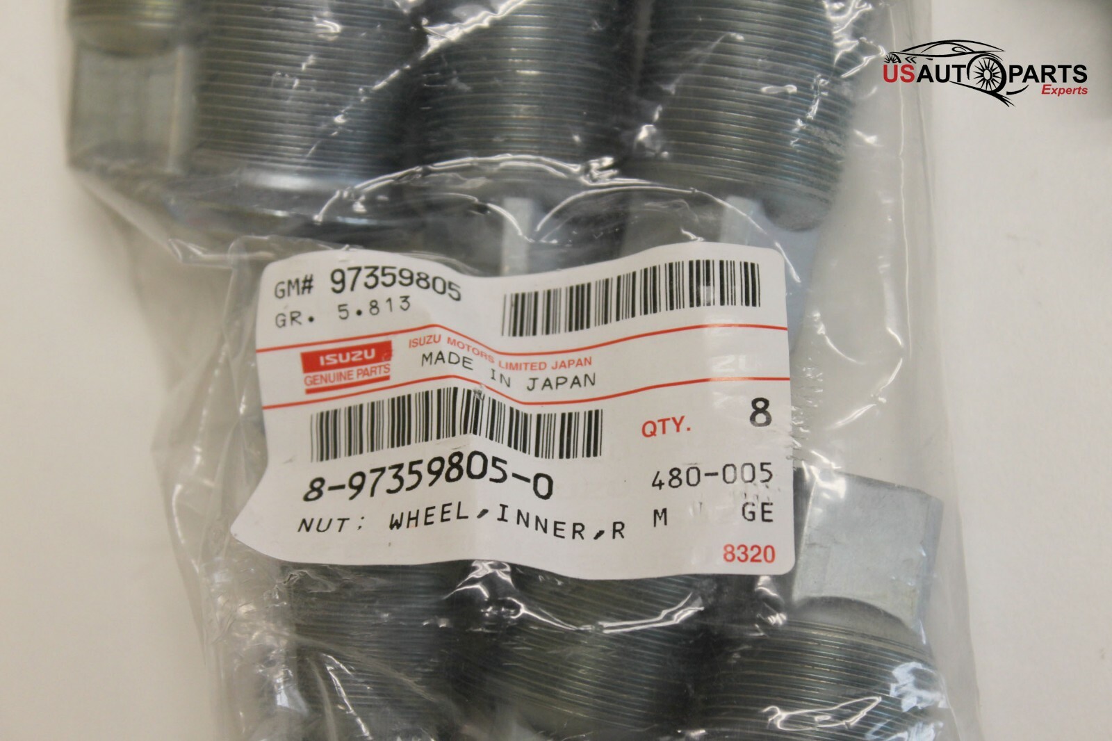 QTY 3, 8-97359-805-0 Wheel Nut Rear Inner Rh ISUZU NPR NPR-HD NQR NRR ...