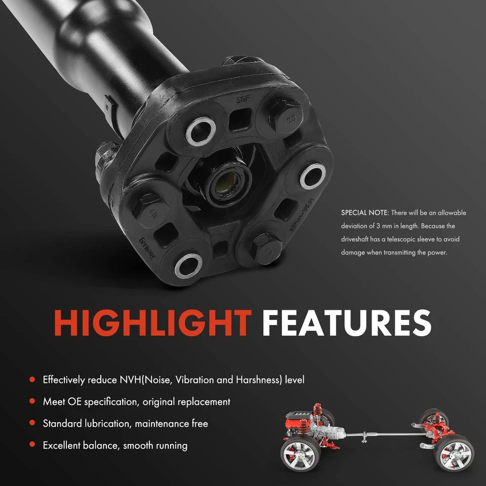 Conjunto de eje de transmisión para Hyundai Genesis 2009 2010 2011 V6 3,8 L tracción trasera lateral Foto 4 de 4