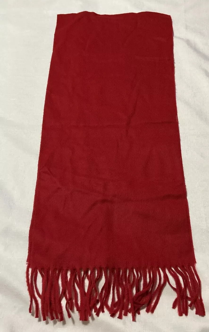 Écharpe Christian Dior Monsieur Cashmaire Rouge Vintage Japon RN 61486