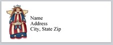 Personalized Address Labels Country US Flag Angel bx 386