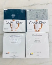 Calvin Klein CKU Undershirt M9065 Men 3-Pack Classic V-Neck T-Shirt Blk Wht S M
