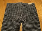 AG ADRIANO GOLDSCHMIED THE STEVIE ANKLE GREY/WHITE POLKADOT JEANS 31 X 27 EUC — photo 6