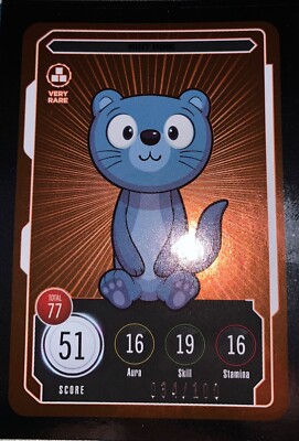 Veefriends CC card Very Rare Mint Mink  I wish that I can be like the cool kids 