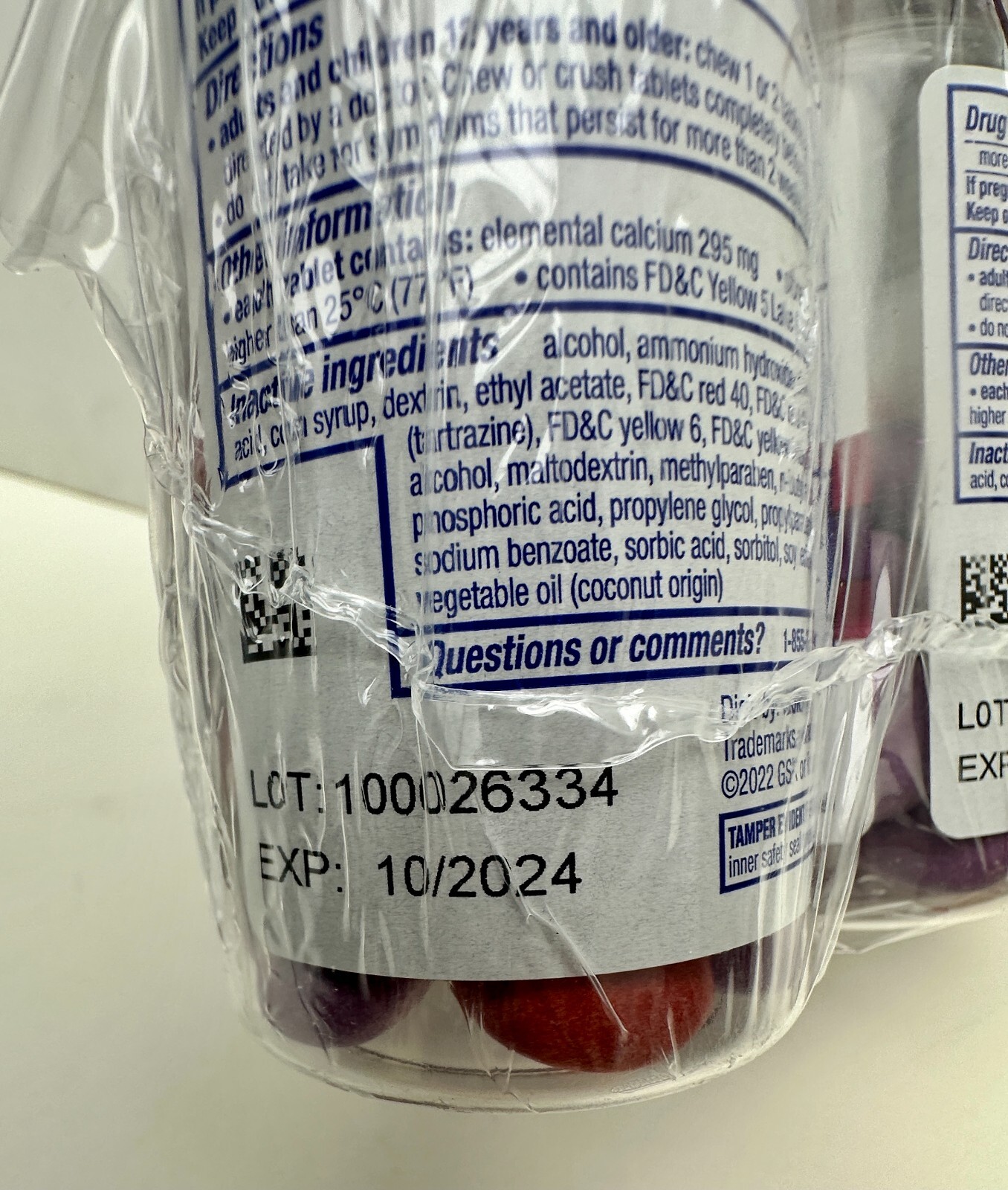 x3 GasX Total Relief Maximum Strength Mixed Berries Chewable Tablets