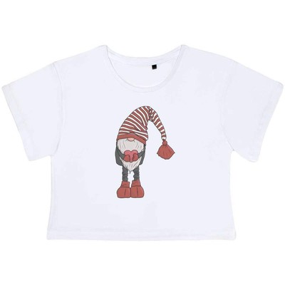 ''Gonk Holding a Love Heart'' Damen Baumwolle Crop Tops (CO043428)