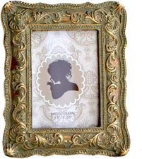 Vintage Mini Picture Frame 2.5X3.5 Antique Small Photo Frame Table Top Display a
