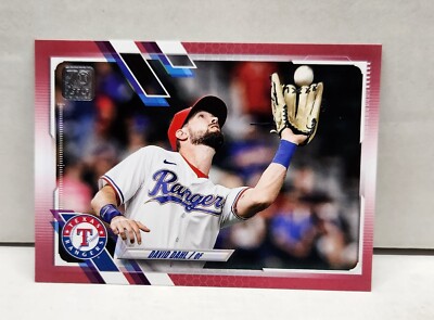 DAVID DAHL 2021 Topps Update PINK ~ #'d /50 ~ RANGERS