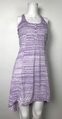 Avalanche Womens Kira Spacedye Dress Purple/Lime Size M Medium Halter 