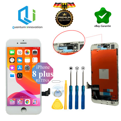 iPhone 8 PLUS Display LCD Schwarz Retina Bildschirm Scheibe iPhone 8 PLUS WEISS