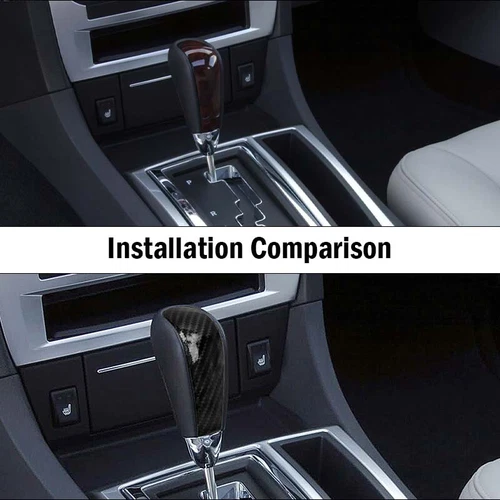 Carbon Center Gear Shifter Knob Cover Trim for Dodge Charger/Chrysler 300C 04-10 - Picture 4 of 16