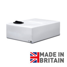 250 Litre Flat Baffled Water Storage Tank With 8" Lid & a 3/4"  BSP Outlet