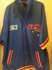 New York NY BROADWAY Throwback Jersey Bigland 1963 Button Shirt ADULT LARGE