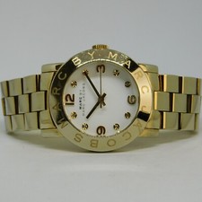 MARC by MARC JACOBS MBM3056 All St. Steel Women's Watch Sz. 6 3/4" New Battery