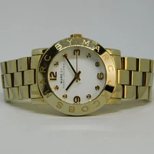 MARC by MARC JACOBS MBM3056 All St. Steel Women's Watch Sz. 6 3/4" New Battery