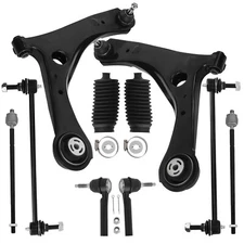 Front Control Arms + Ball Joints + Tie Rods Kit for Grand Caravan Town & Country