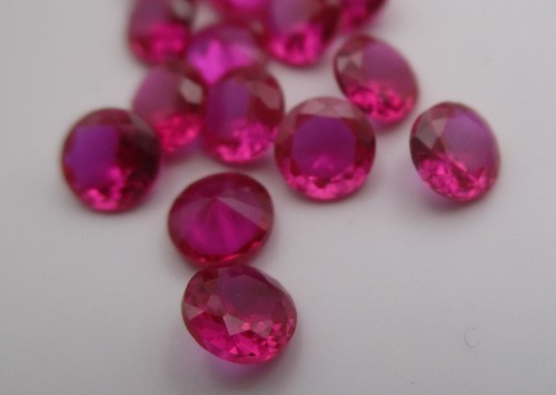 Corundum Loose Gem Stones Round RUBY #5 Lab Created - 4 MM - Picture 14 of 21