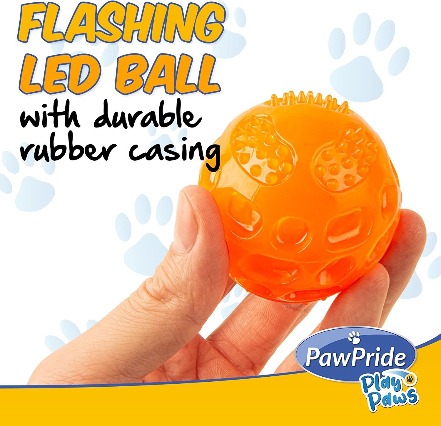 LED Light Up Ball for Dogs Tennis Fetch ball, glow in the dark