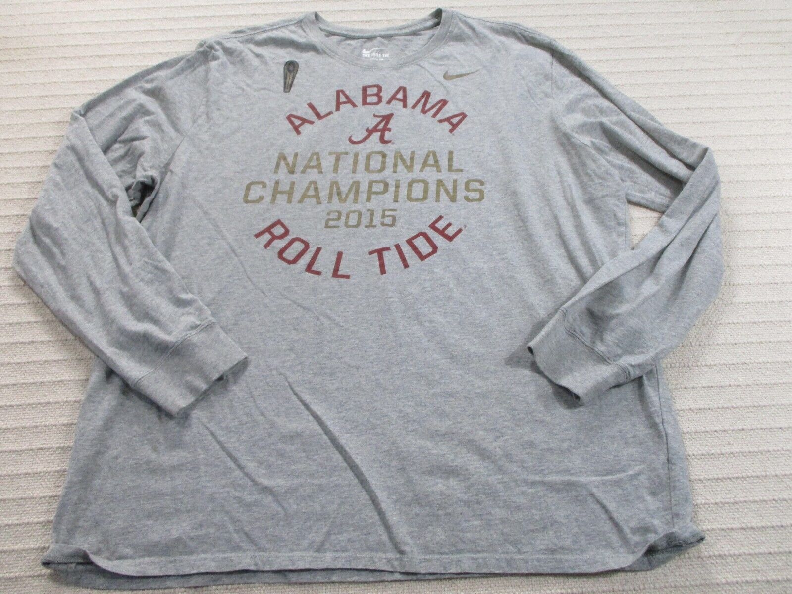 Alabama Champions Mens Shirt XXL Gray Long Sleeve… - image 1