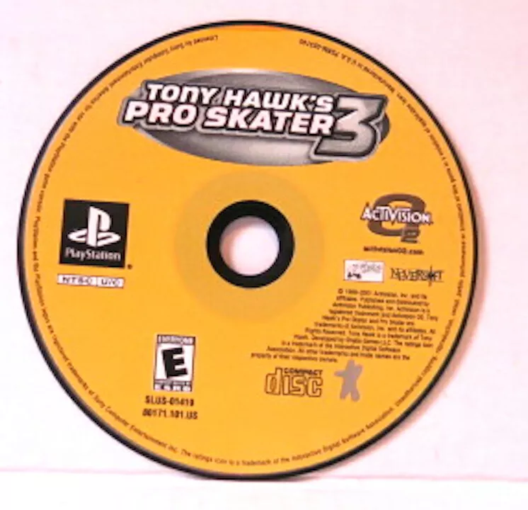 Tony Hawk's Pro Skater 3 (Sony PlayStation 1, 2001) for sale