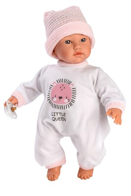 M. Llorens Babypuppe 30 cm Erstlingspuppe ''Little Queen'' Stoffkörper mit Stimme