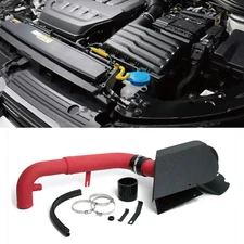 Cold Air Intake System Kit Red Filter Pipe For Golf GTI MK6 2.0 TFSI 11-12 EA113