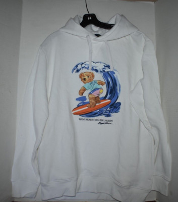 パーカー・フーディ Polo Ralph Lauren Bear Graphic Long Sleeve Sweatshirt With Ralph Lauren Polo Bear Hoodie Mens Surfing Graphic