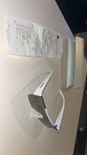 Burberry Shield White Plastic Frame Gray Lens Men's Designer Sunglasses