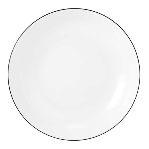 Seltmann Weiden Lido Black Line Suppenteller Rund 21 Cm - 2 StÜCk - Teller Tief-image