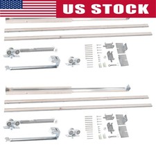 2 Set Pocket Door Frame Kits with 220LBS Two-Way Soft-Close Mechanism Hidden Doo