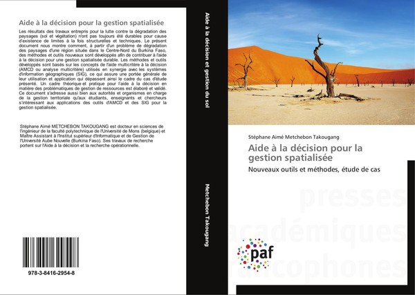 Aide à La DéCision Pour La Gestion SpatialiséE StéPhane Aimé Metchebon Takougang-image