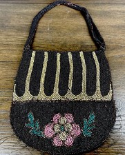 Vintage Bead Purse Flapper Bag Art Deco