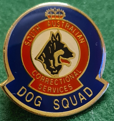 South Australian Correctional Services Dog Squad Pin Enamel Badge