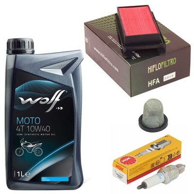 Wartung Ölsieb Set 1L Öl Luftfilter Zündkerze für Kymco Super 8 4T Super8 19-25