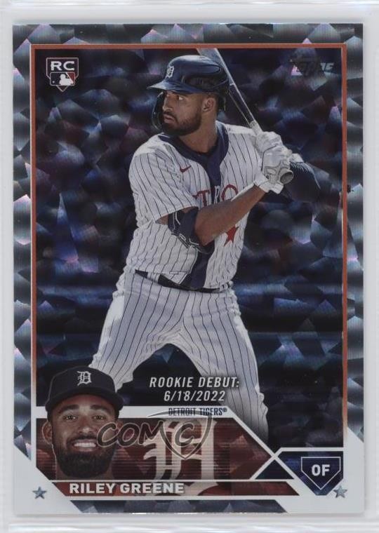 2023 Topps Update Rookie Debut Silver Patterned Foil Riley Greene #US298 1i3i